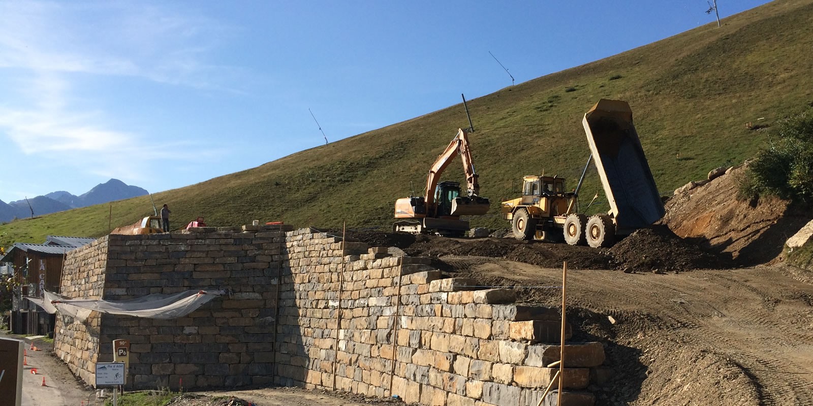 Travaux de terrassement de la société LTP