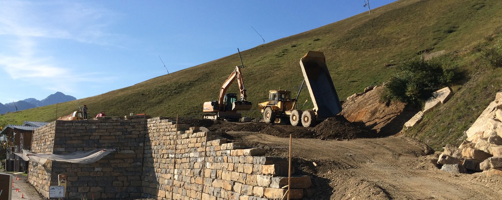 Travaux de terrassement de la société LTP