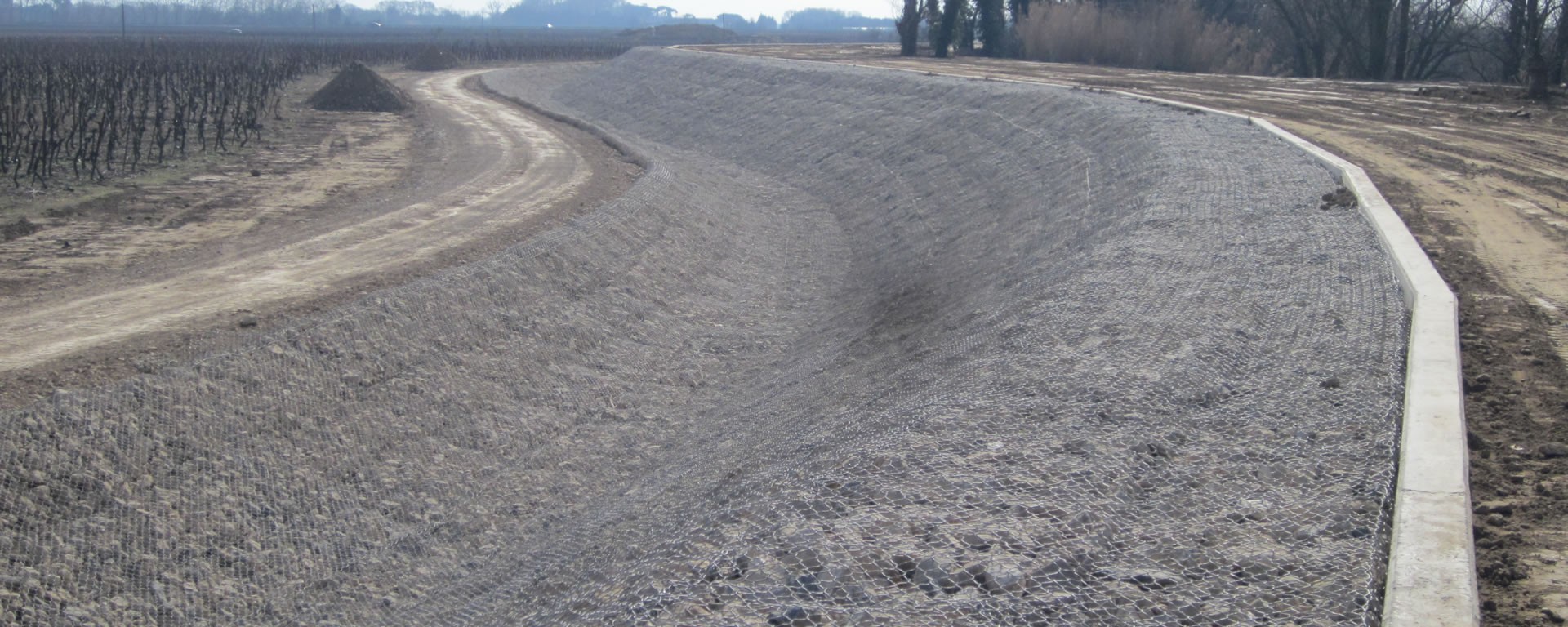 Travaux réalisés par la société LTP Génie civil & Gabions