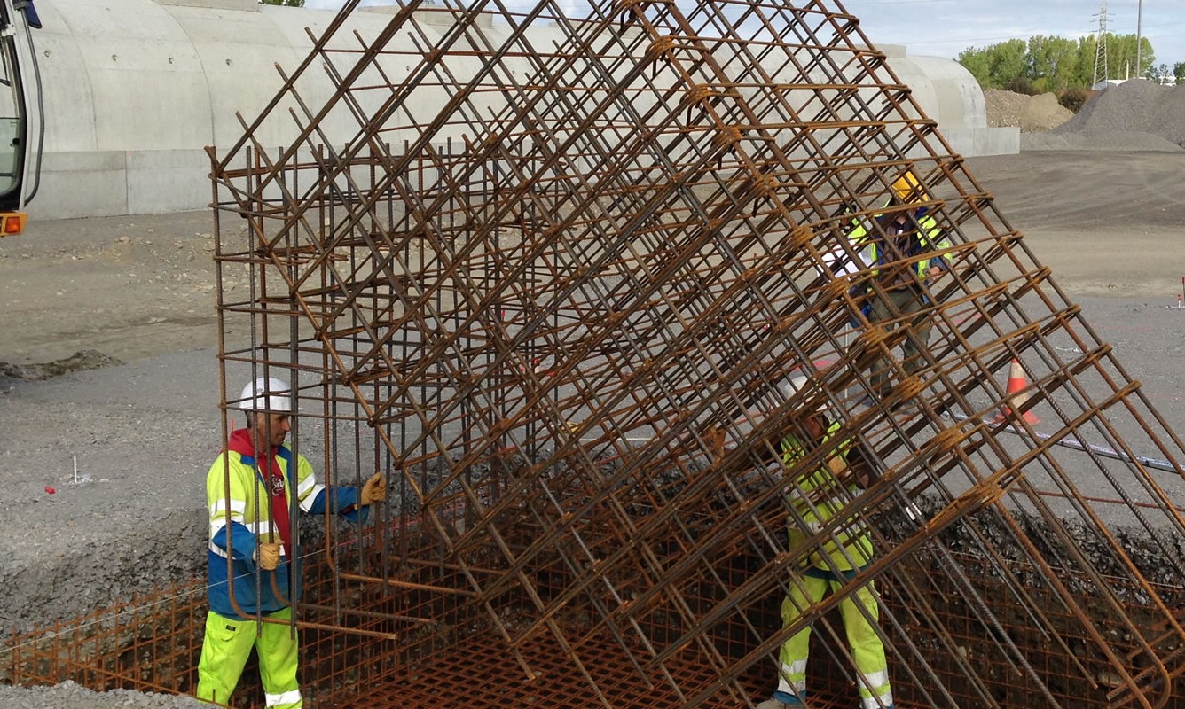 Travaux de béton armé réalisés de la société LTP