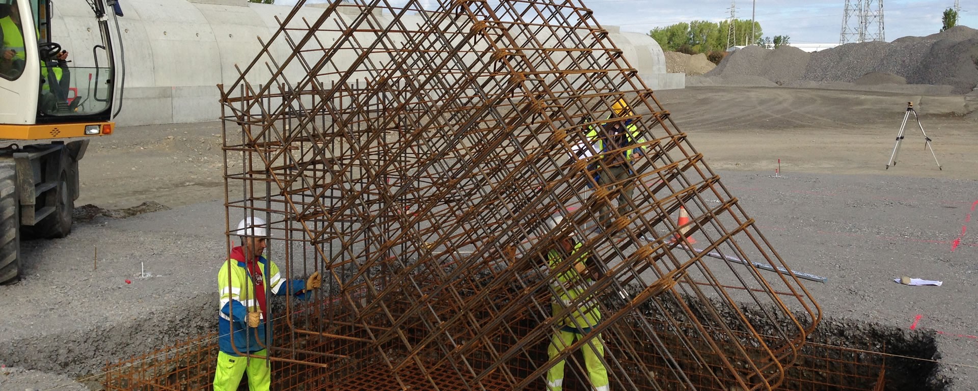 Travaux de béton armé réalisés de la société LTP