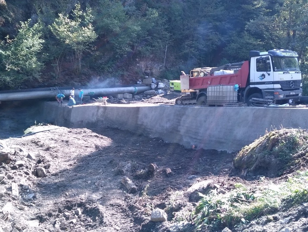Série RTM de Joueou – La Pique – Confortement du barrage B5