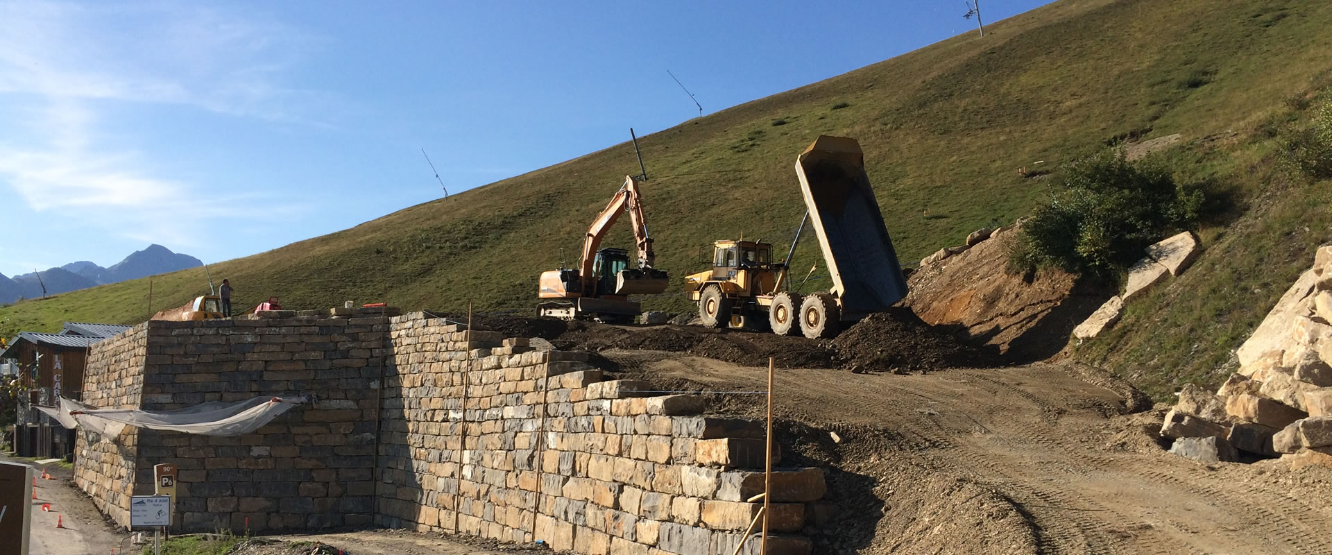 Travaux de terrassement de la société LTP