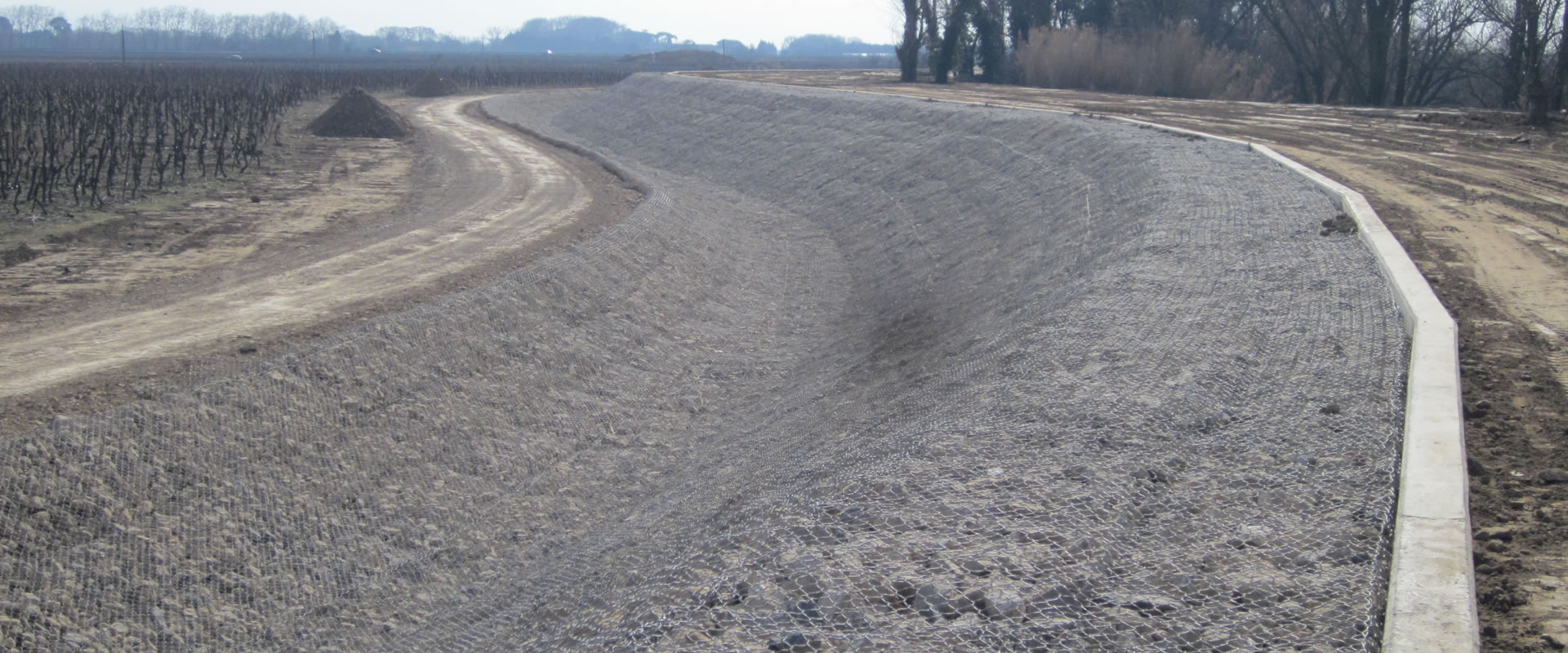 Travaux réalisés par la société LTP Génie civil & Gabions