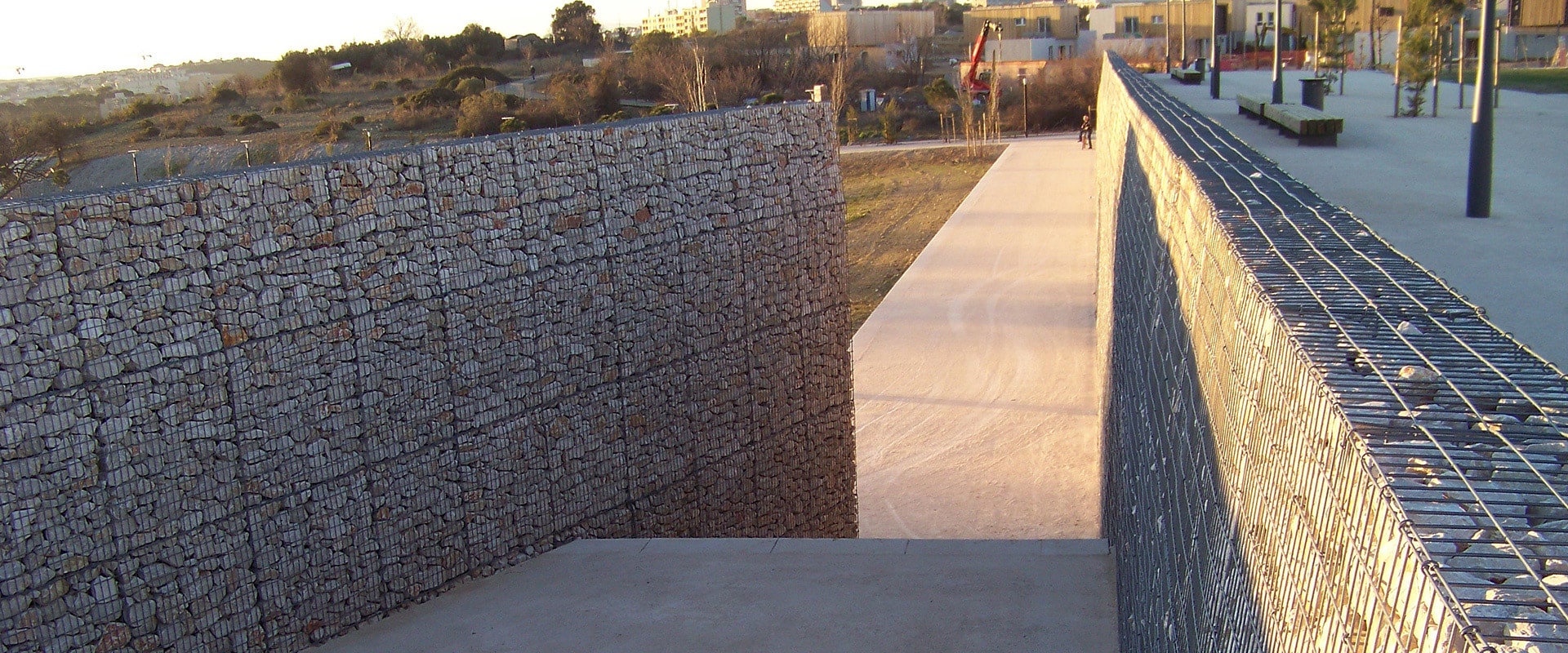 murs de soutènement en Gabions