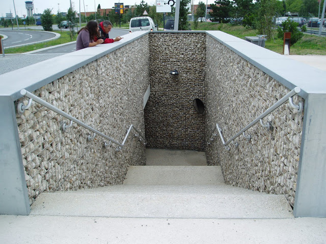 Blagnac - Habillage décoratif en gabions électrosoudés